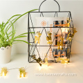 Christmas restaurant decoration deer string iron lamps